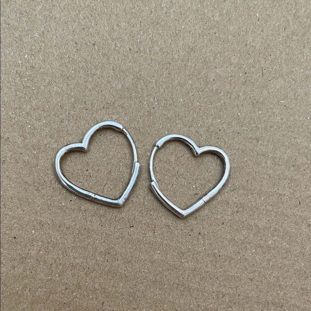 Pandora Heart Hoop Earrings